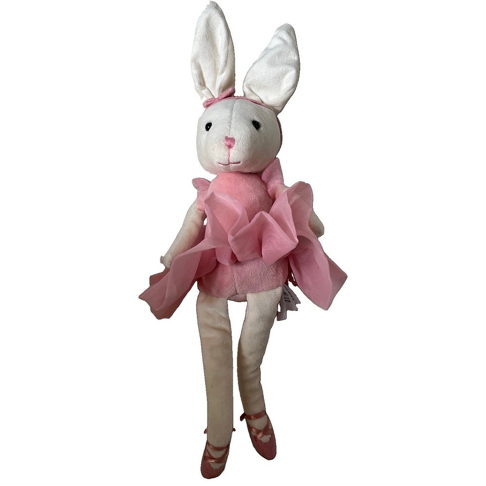 Jellycat Pirouette Rose 13" Pink/White Bunny Long Legs JCINC4500